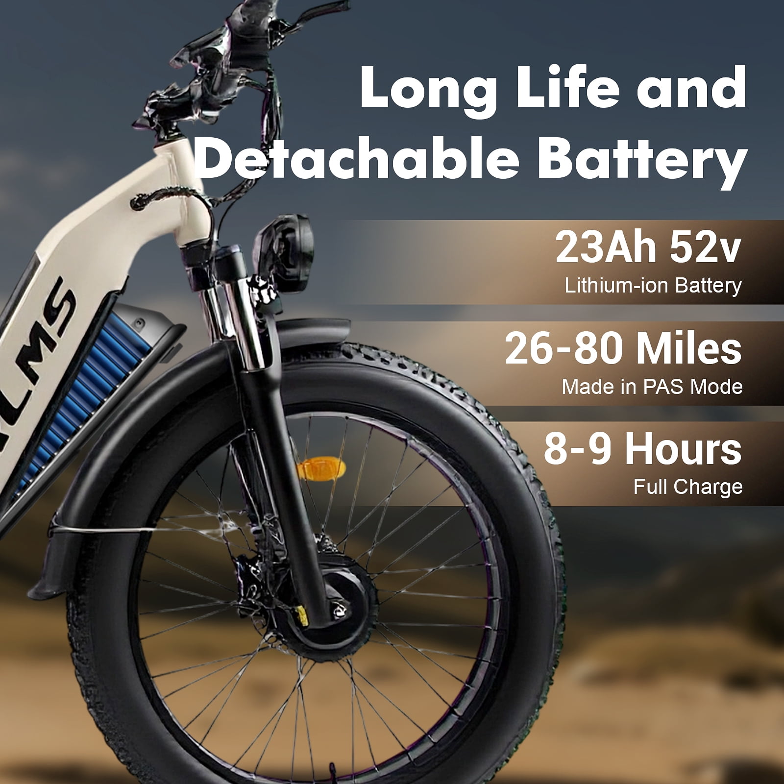 Electric Fat Tire Bike for Adults,6000W Peak Dual-Motor, 26"x4.0 Off-Road Mountain Electric Bicycle, 52V/23Ah Battery, Max 45MPH, 7-Speed, for All Terrain