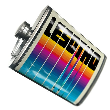 

NEONBLOND Flask Retro Cites States Countries Lesotho