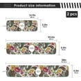 thumbnail image 4 of Coolnut 2 Pack Faucet Mat Splash Guard for Kitchen Sink, Indian Paisley with Flower 14x5 Inch Super Absorbent Microfiber Sink Protector Mat, Kitchen Sink Mat Machine Washable Kitchen Sink Accessories, 4 of 7
