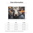 thumbnail image 2 of Throw Blanket for Couch - Surrealist Cow Soft Comfy Lightweight Cozy Warm Throw Blanket, Fuzzy Plush Flannel Blanket & Throws for Sofa and Bed All Season, 2 of 8