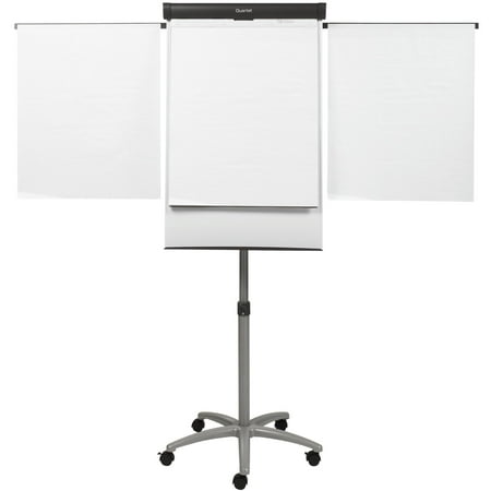 UPC: 0034138202043 | Quartet Compass Nano-Clean Magnetic Mobile Presentation Easel  36  x 24   Graphite Finish Frame