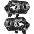 thumbnail image 2 of SEBLAFF Right&Left Headlight For 2015-2018 Dodge Challenger Black Halogen W/ LED, 2 of 7