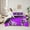 Purple, variant on Feelyou Gaming Gamer Kids Twin Bedding Sets 7-Piece, Game Gamepad Controller Bedding Comforter Set, Blue Cartoon Style Reversible Sheet Sets, Super Cozy Room Decor