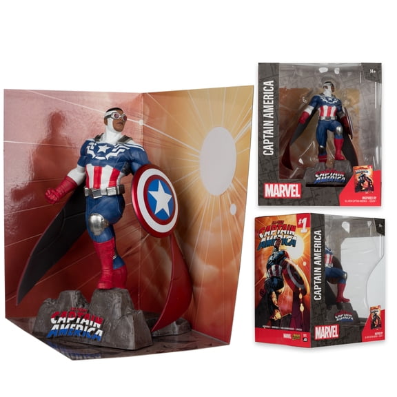 Captain America (Marvel: All-New Captain America #1) 1:10th Scale Collectible w/ Scene - McFarlane Toys