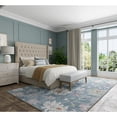 thumbnail image 3 of Feizy Dartmouth Transitional Abstract, Blue/Ivory/Pink, 7' 9" x 10' Area Rug, Easy Care Stain Resistant Pet & Kid Friendly, Area Rug for Living Room and Bedroom, 3 of 10