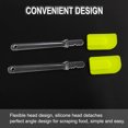 thumbnail image 3 of 2pcs Kitchen Utensils Flexible Silicone Spatula Heat Resistant Rubber Scraper Cooking Baking Green, 3 of 7