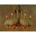 thumbnail image 1 of Life-Size Skull & Hip Bone Chandelier With Six Skulls, 1 of 1