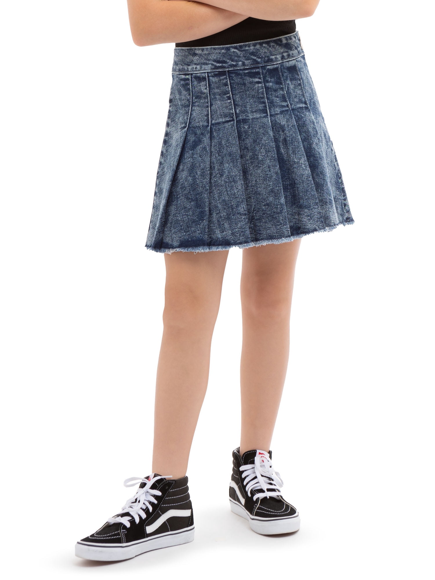 Jordache Girls Pleated Denim Skirt, Sizes 4-18