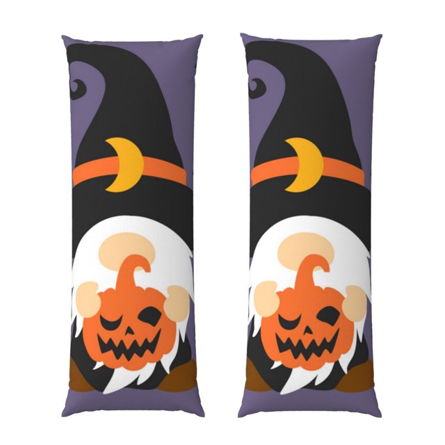 Balery Halloween Gnomes Funda Protectora para Almohada Corporal de Algodón Hipoalergénico con Cierre(55 x 21 pulgadas), Almohadas No Incluidas