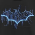 thumbnail image 2 of Girl's Batman Logo Digital Wing  Graphic Tee Black X Large, 2 of 4