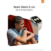 Redmi Watch 5 Lite Smartwatch - 1.96 AMOLED, 18-Day Battery, 5ATM Waterproof, Alexa, Bluetooth Calling, Black