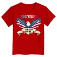 thumbnail image 5 of mgoYE 250th Anniversary USA Flag Shirt Girls 4th of July Shirts for Girls Boys American Flag Patriotic Shirts 250 Anniversary USA Stars and Stripes Independence Day Tee Top(Red,11-12 Years), 5 of 5