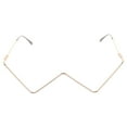 thumbnail image 1 of Semi-rimless Glasses Lensless Eyeglasses Frame Decorative Glasses Frame, 1 of 8