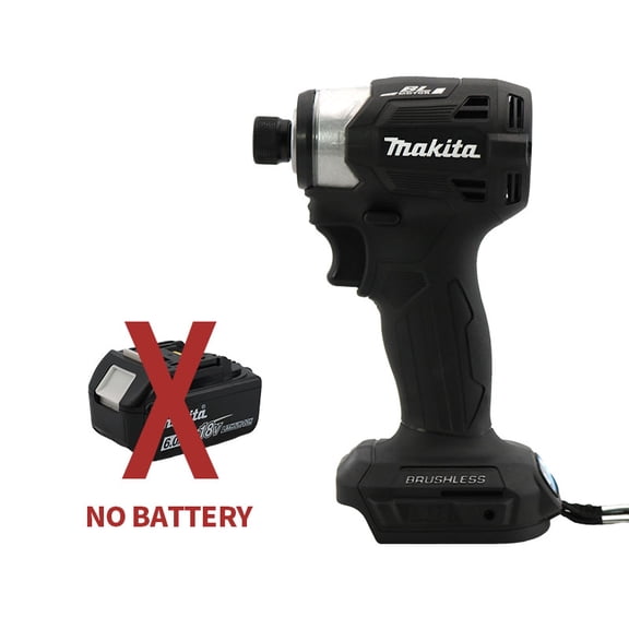 Makita DTD173 18V Cordless Impact Driver, Brushless Motor, LXT BL Electric Drill, Wood, 2.2, T Mode, 180 N M, Rechargeable Power Tools, Bare Tool  - Black