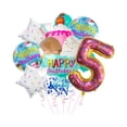 thumbnail image 4 of Globos de helado, globos de aluminio versátiles para cumpleaños infantiles de verano. Número 5, 4 of 9