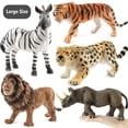 thumbnail image 2 of Wild Animal Action Figure SimulationLion Rhinoceros Model Ornaments Educational Toys For Boys Girls, 2 of 6