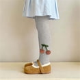 thumbnail image 5 of Girls Knit Cotton Footed Tights Stretch Pantyhose Soft Breathable Dance Leggings, Daily Stockings for Kids Outdoor Daily Wear Gray 5-6 Years, 5 of 6