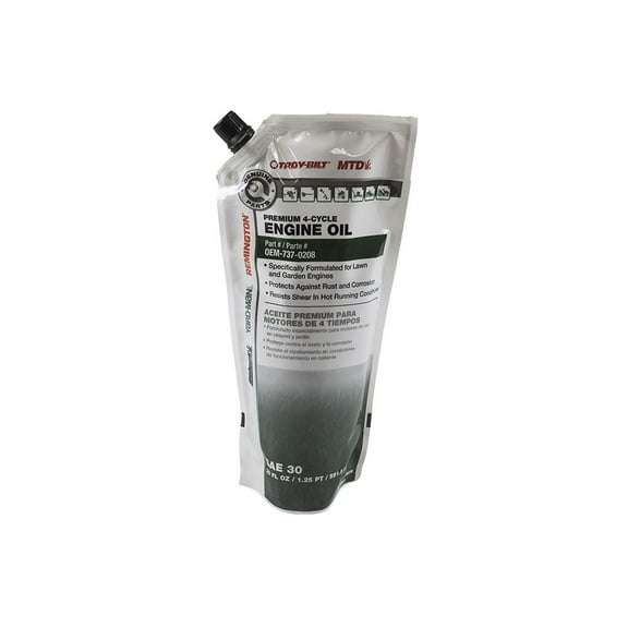 MTD OEM-737-0208 4-Cycle Lawnmower Engine Oil SAE 30 20oz Murray Troy-Bilt Trail