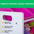 thumbnail image 5 of Humble Crew Storage Organizer with 16 Plastic Bins for Kids & Toddlers, White/Blue/Pink/Purple, 5 of 13