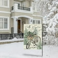 thumbnail image 4 of Hello Winter Bike Decorative Garden Flag, Bicycle Pine Tree Red Berries Snowflake Yard Outside Decorations, Christmas Holiday Seasonal Outdoor Small Home Decor Double Sided 12 x 18, 4 of 6