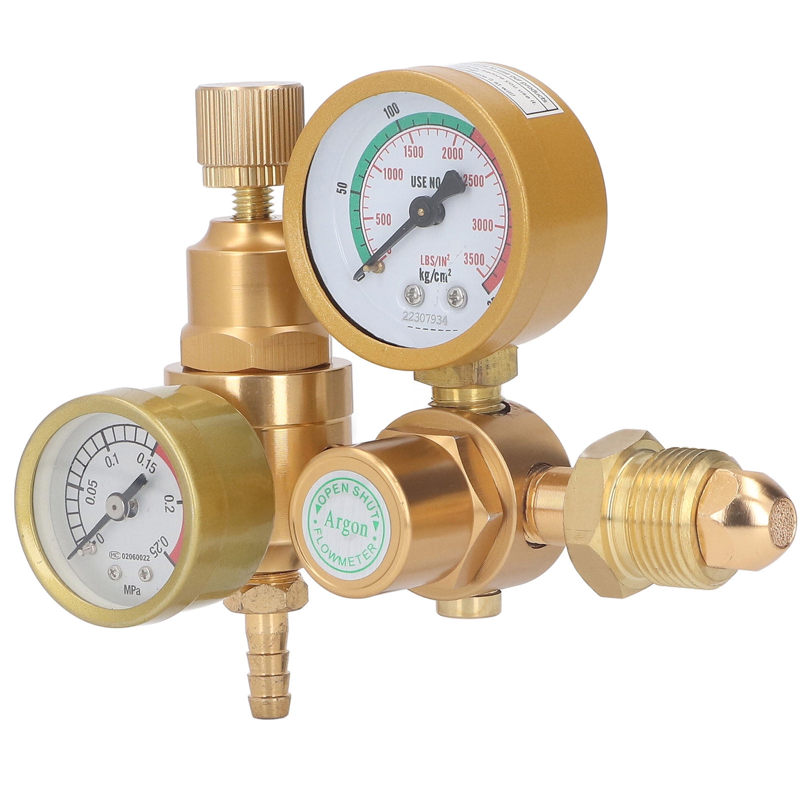 Argon CO2 Regulator Gauge, Pressure Reducing Valve Gas Regulator High
