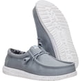 thumbnail image 5 of HEYDUDE Men Wally Stretch Canvas Slip-On Moccasins Light Grey, 9, 5 of 7