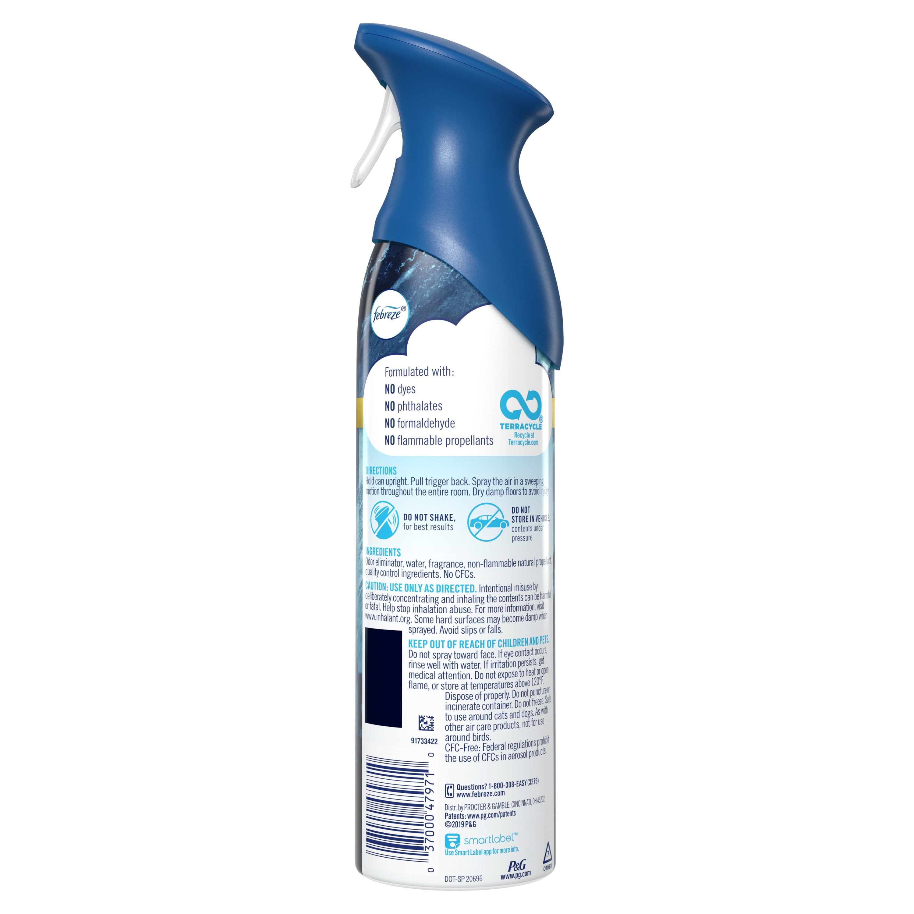 (2 pack) Febreze Air Freshener Spray, Odor-Fighting Room Spray, Ocean, 8.8oz