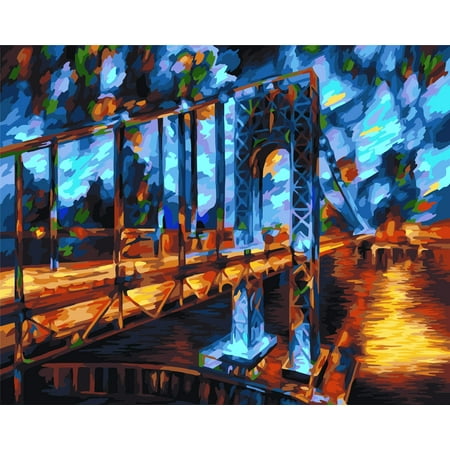 UPC: 4650206104666 | Painting by Numbers kit Crafting Spark Brooklyn Bridge D014 19.69 x 15.75 in