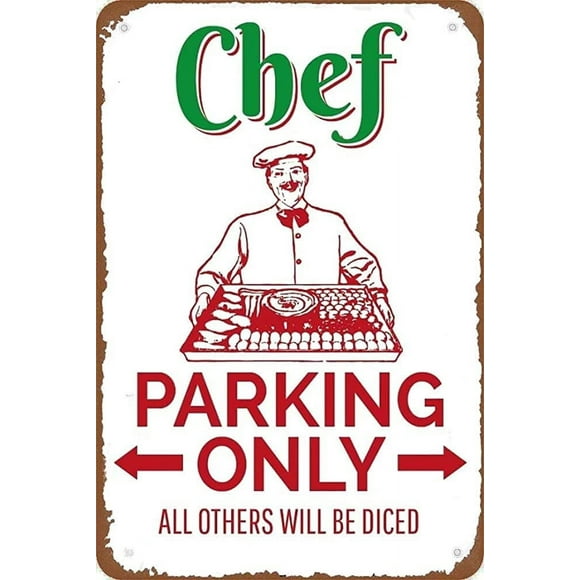 Size: 16" x 12" Chef Stop Sign Chef Chef Sign Chef Decor Kitchen Decor Chef Sign Chef Chef Decor Decor