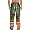 thumbnail image 7 of Salouo Fox Bathtub Floral Art Print Pajama Pants for Men, Lounge Pants Elastic Waistband Casual Men's sleepwear Loungewear Sleep Pajama Pant -Medium, 7 of 7