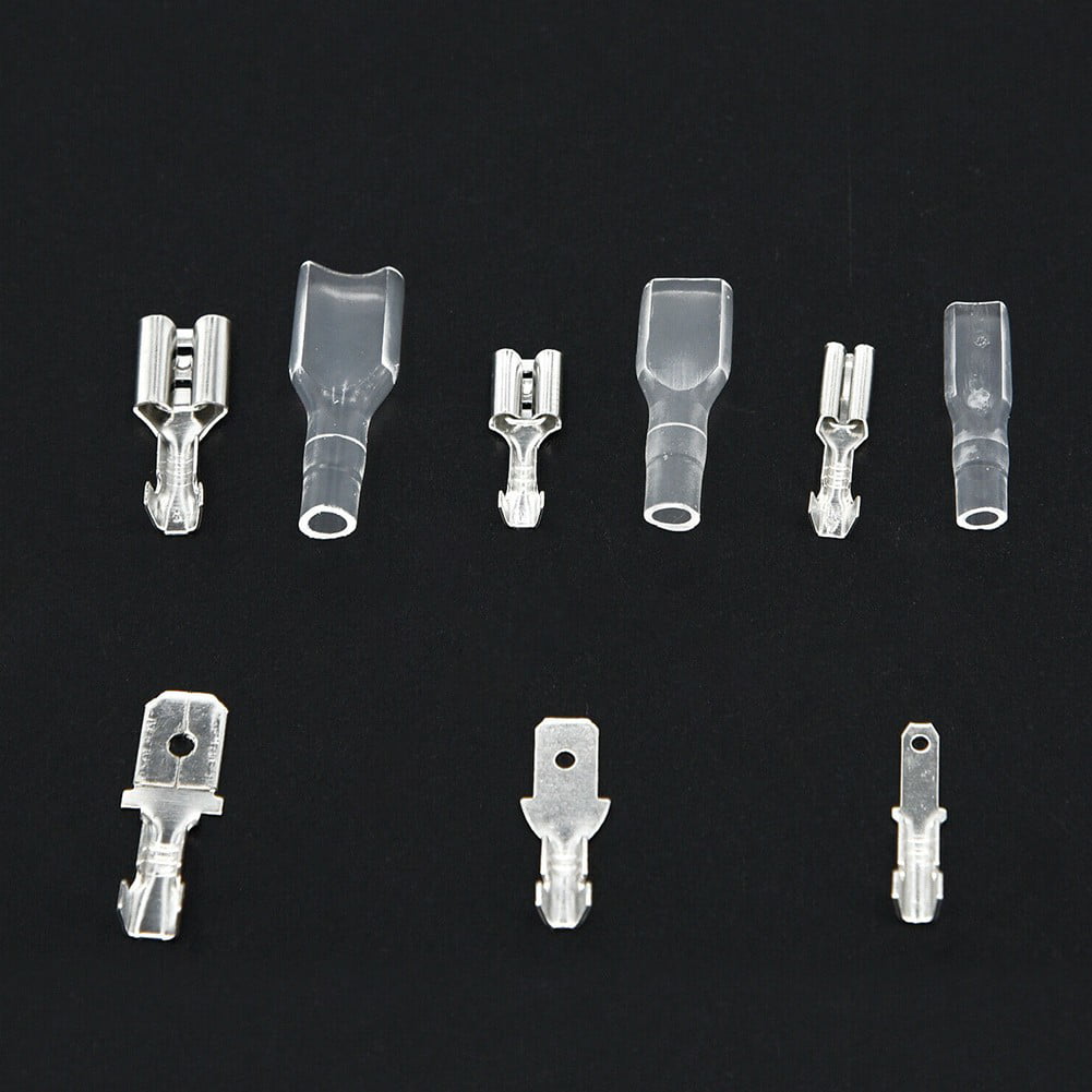 270X Female&Male Spade Connectors Wire Crimp Terminals Set 2.8mm 4.8mm 6.3 YRDE 
