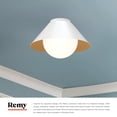 thumbnail image 3 of FM485214WHOP-Alora Lighting-Remy - 1 Light Flush Mount-8.5 Inches Tall and 13.5 Inches Wide-White Finish, 3 of 7