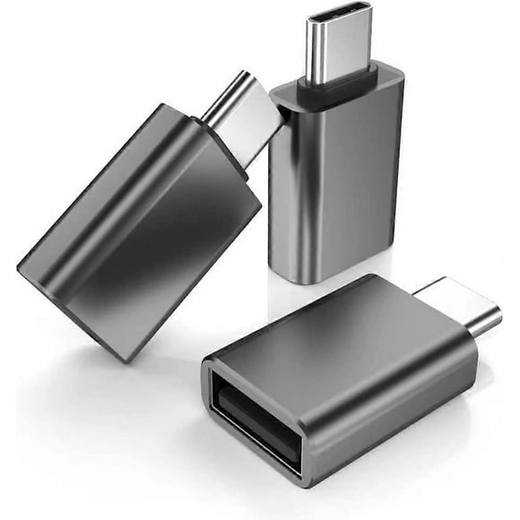USB C to USB Adapter 3-Pack, Type C Male to USB A 3.0 Female Adapter, Thunderbolt 3 4 OTG Adapter for MacBook Pro