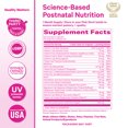 thumbnail image 6 of Pink Stork Postnatal Multivitamin for Breastfeeding Moms, 60ct - Vegan DHA, Iron, Folate, and Vitamin B12, 6 of 9