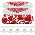 thumbnail image 2 of HAHDAXIA Red Heart Bedding Solid Comforter Set for All Seasons,3 Pieces(1 Comforter+2 Pillowcases),Soft Microfiber Bedding Set King(90"x90"), 2 of 7
