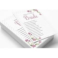 thumbnail image 3 of Inkdotpot 50-PackFloralHow Well Do You Know The Bride Bridal Shower Bachelorette PartyGameWho Know The Bride Best ActivityCards, 3 of 7