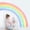 Pastel Pink, variant on 83"x43" Large Rainbow Wall Stickers, Mural Watercolor Half Rainbow Wall Decals Peel and Stick Vinyl Wall Art Decor for Girls Bedroom Kids Nursery Living Room Playroom Toddler