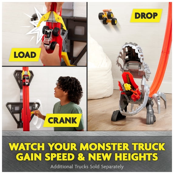 Monster Jam ThunderROARus Drop Playset with Exclusive Monster Truck, Over 6 Feet Tall