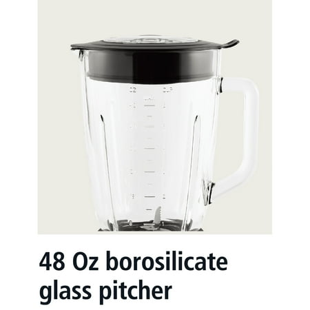Mainstays 5-Speed Glass Blender with 48 Oz Jar and Ice-Crushing Motor HAS CHIP (TESTED)