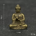 thumbnail image 2 of Estatua decorativa de Buda perfecl meditación latón 2.2x3cm 0.86x1.18 pulgadas, 2 of 8