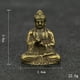 thumbnail image 2 of Atractiva colección de esculturas de estatuas de Buda Sakyamuni en miniatura de latón si, 2 of 8