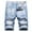 Sky Blue, variant on Liquidación de hoy DDAPJ pyju Men's Moto Biker Jeans Shorts Ripped Distressed Denim Shorts Casual Street Trouser Shorts Dark Blue M