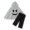 thumbnail image 3 of Kids Halloween Costumes Unisex Ghost Face Costumes Hooded Cape Pants Two Piece Set Costumes for Kids Boys 4-5 Years, 3 of 9