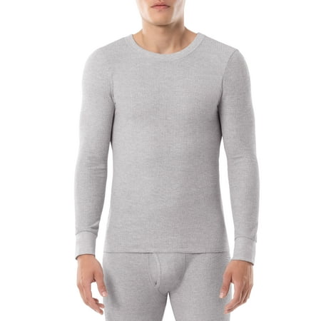 Fruit of the Loom Men's Thermal Waffle Crew Top, Sizes S-5XL