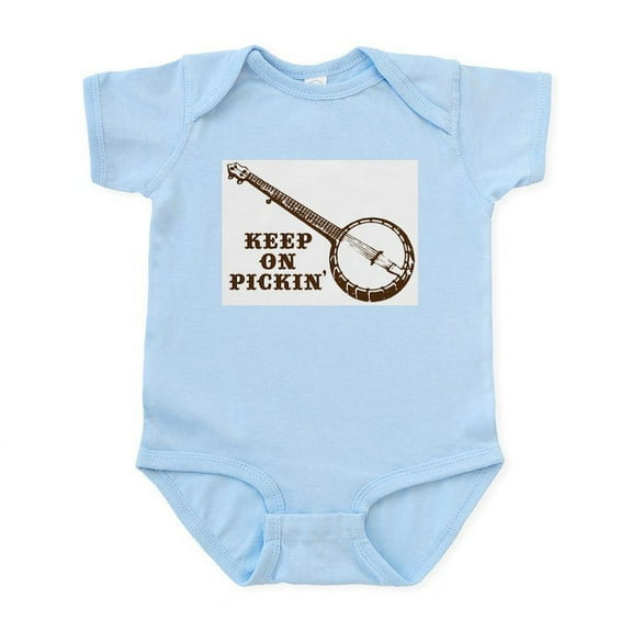 CafePress - Banjo Keep On Pickin' Infant Bodysuit - Baby Light Bodysuit, Size Newborn - 24 Months