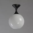 thumbnail image 2 of Maxim 21229Mr Neve 9" Wide Semi-Flush Globe Ceiling Fixture - Chrome, 2 of 7