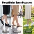 thumbnail image 4 of KTUYPOER 10 Pairs Women No Show Socks, Non Slip Thin Invisible Liner Socks, Skin Black Footies for Flats Loafers, 4 of 7