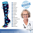 thumbnail image 7 of 3 Pairs Copper Compression Socks for Women & Men Circulation 15-20 mmhg - Better Blood Flow, Swelling, Best Support for Medical, Running, Nursing, 7 of 7
