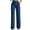 Navy, variant on Womens High Waist Straight Trousers Solid Color Dress Pants Elastic Waist Slacks with Pockets Elegant Office Work Pants Navy S