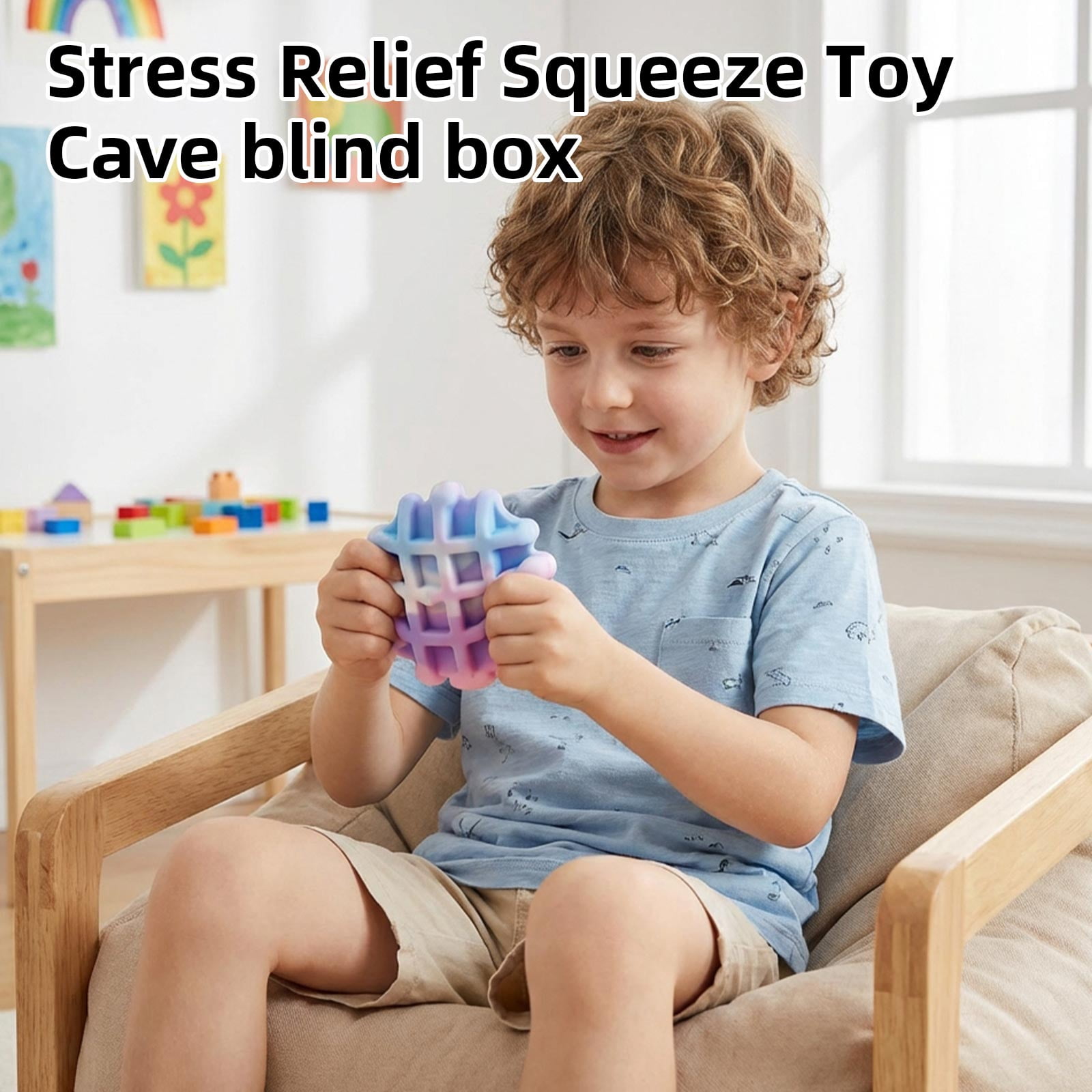 24 Pack Relaxation Squeeze Toys 18X12 in 3D Blind Box Squeeze Toys for Relaxation Toys Valentines Day Gifts for Student Classroom Party Favors